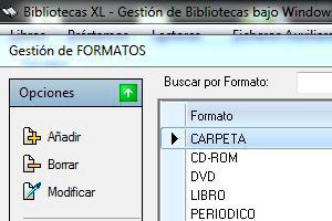 Bibliotecas Formatos