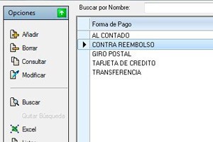 Formas de pago en Programra Facturación XL